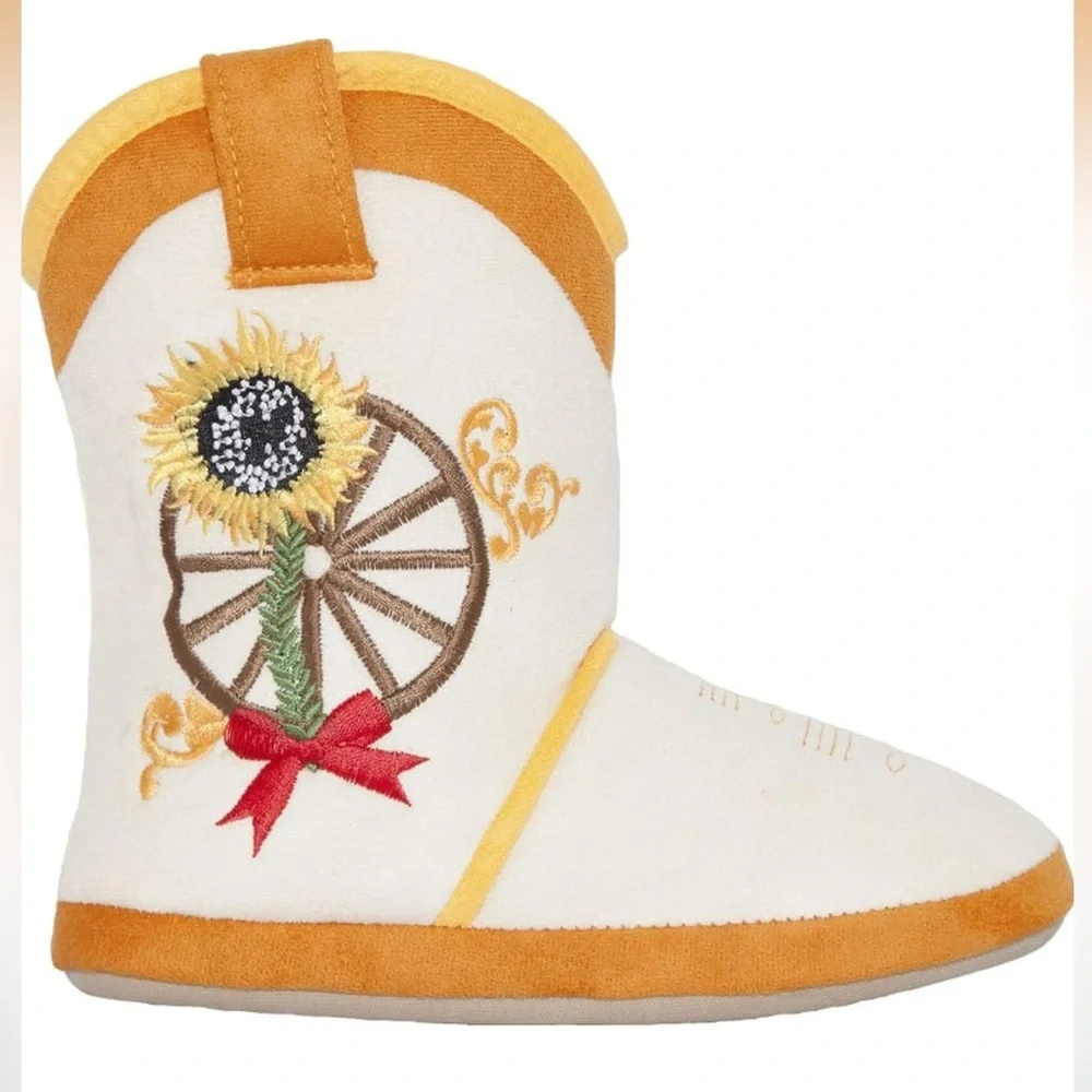 CicciaBella Cowgirl Riders slippers in the "Sunny Trail" design - Picture 2 of 8